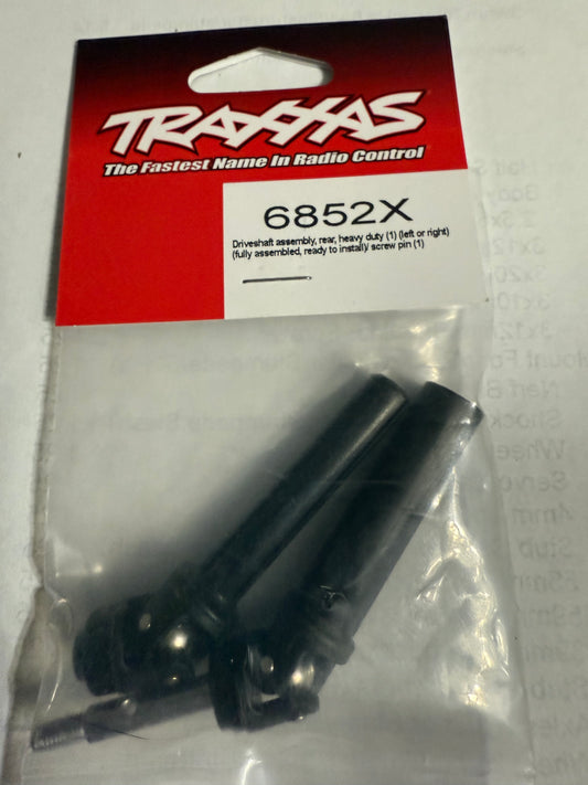 Traxxas 6852X Driveshaft assembly, rear, heavy duty (1) (left or right) (fully assembled, ready to install)/ screw pin (1)