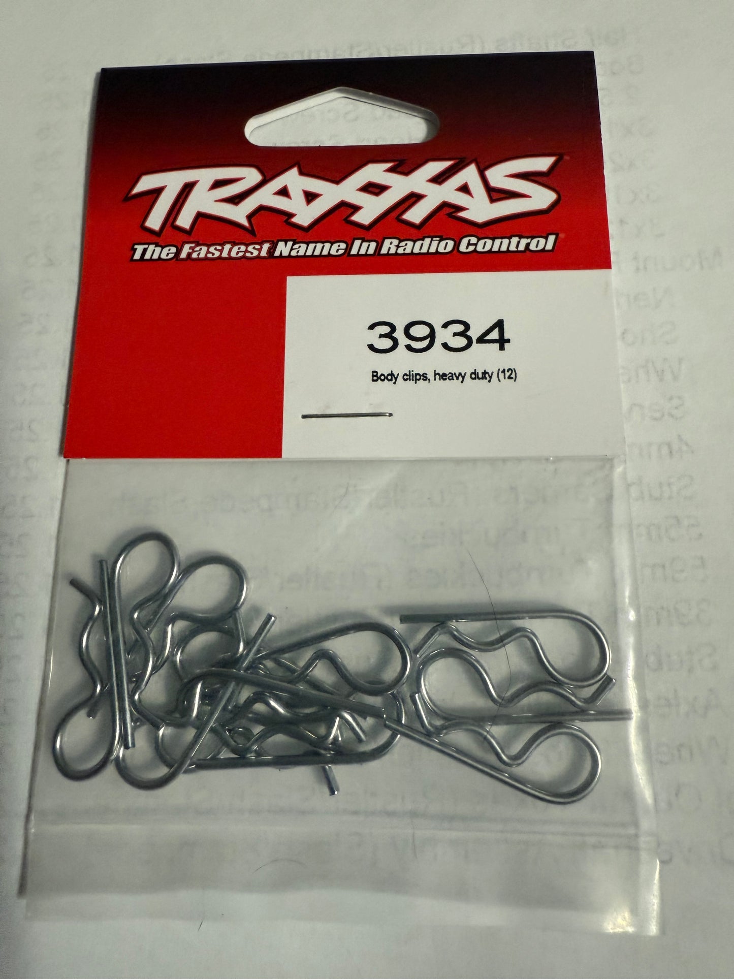 Traxxas 3934 Body clips, heavy duty (12)