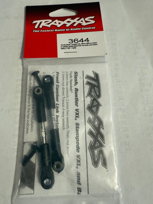 Traxxas 3644 Turnbuckles, camber link, 39mm (69mm center to center) (assembled with rod ends and hollow balls) (1 left, 1 right)