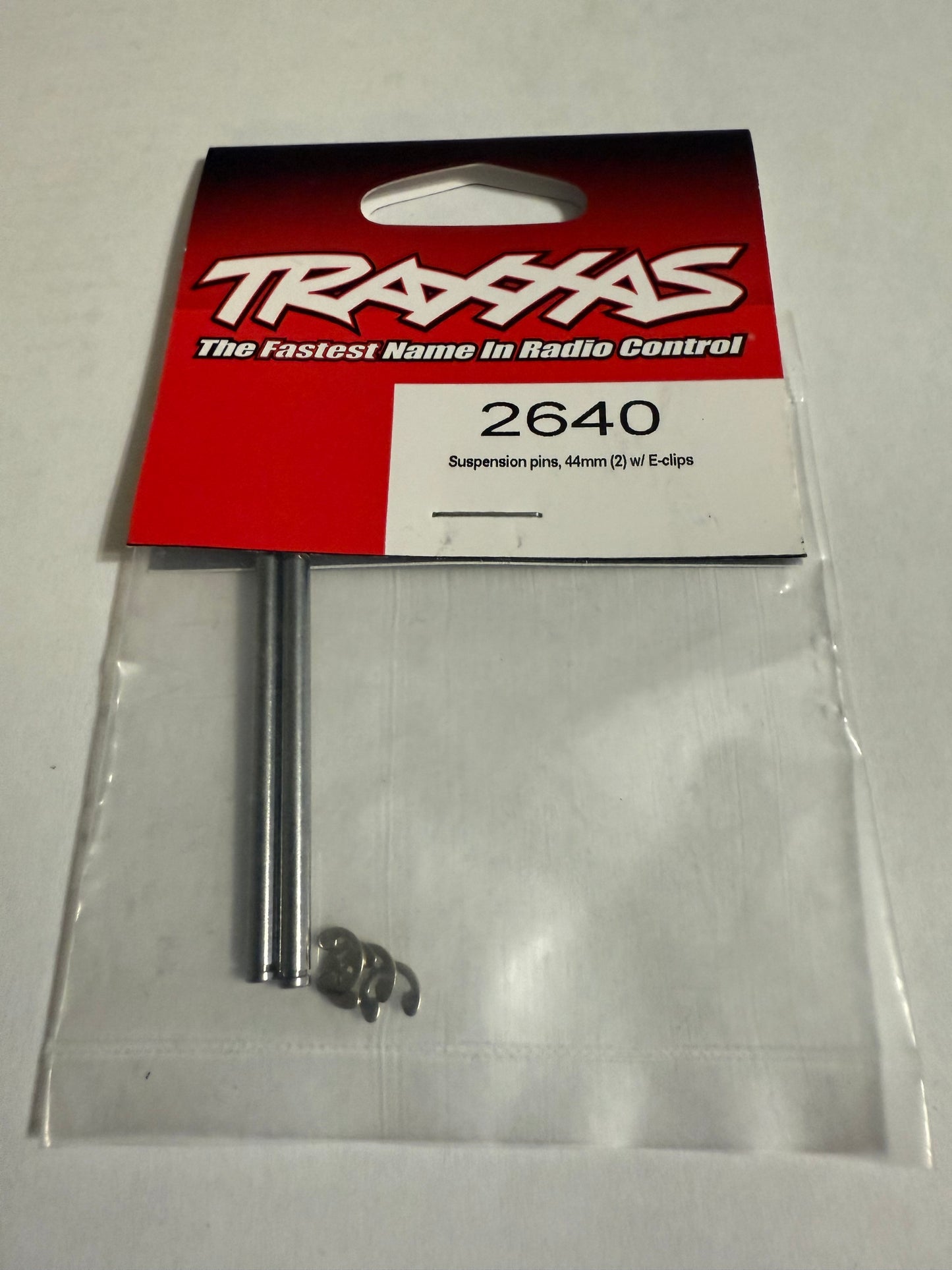 Traxxas 2640  Suspension pins, 44mm (2) w/ E-clips