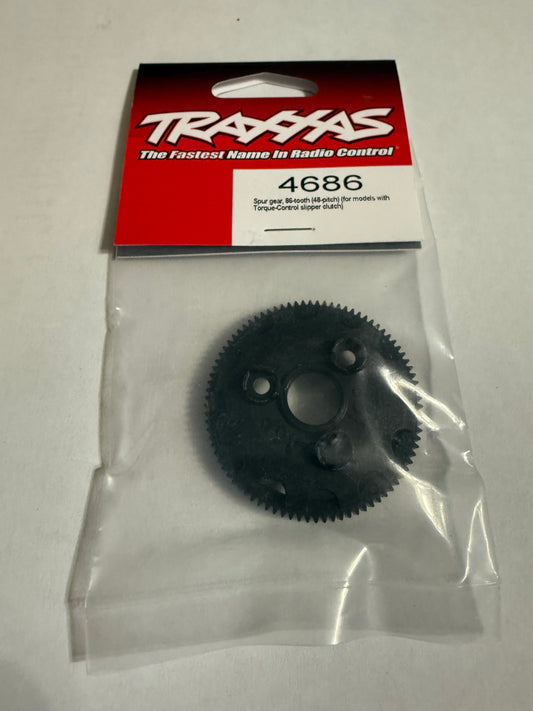 Traxxas 4686  Spur gear, 86-tooth (48-pitch) (for models with Torque-Control slipper clutch)