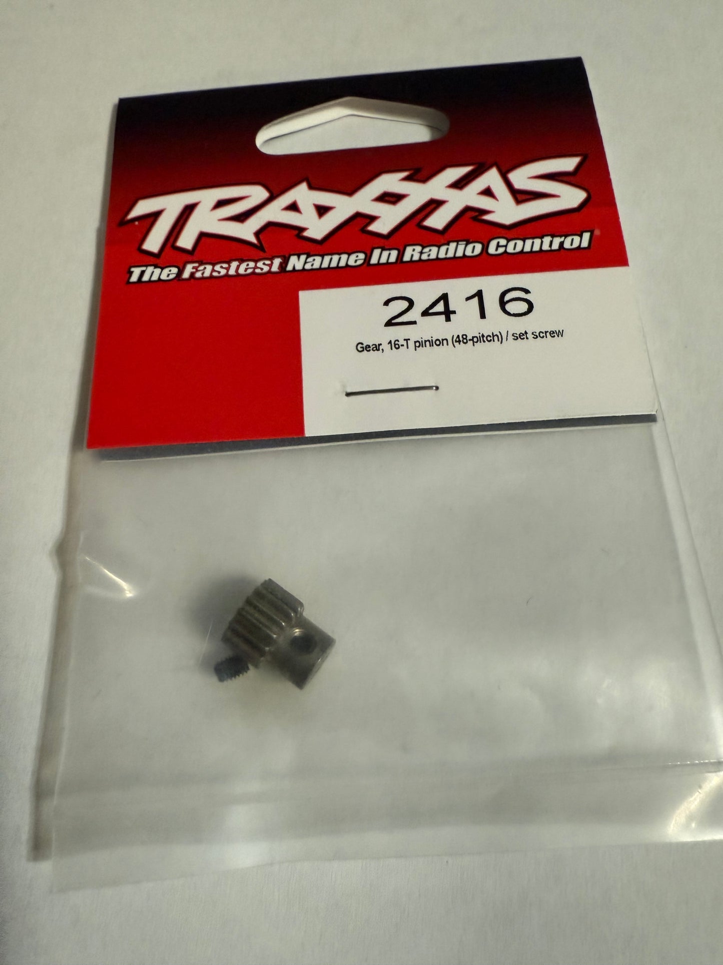 Traxxas 2416 Gear, 16-T pinion (48-pitch) / set screw