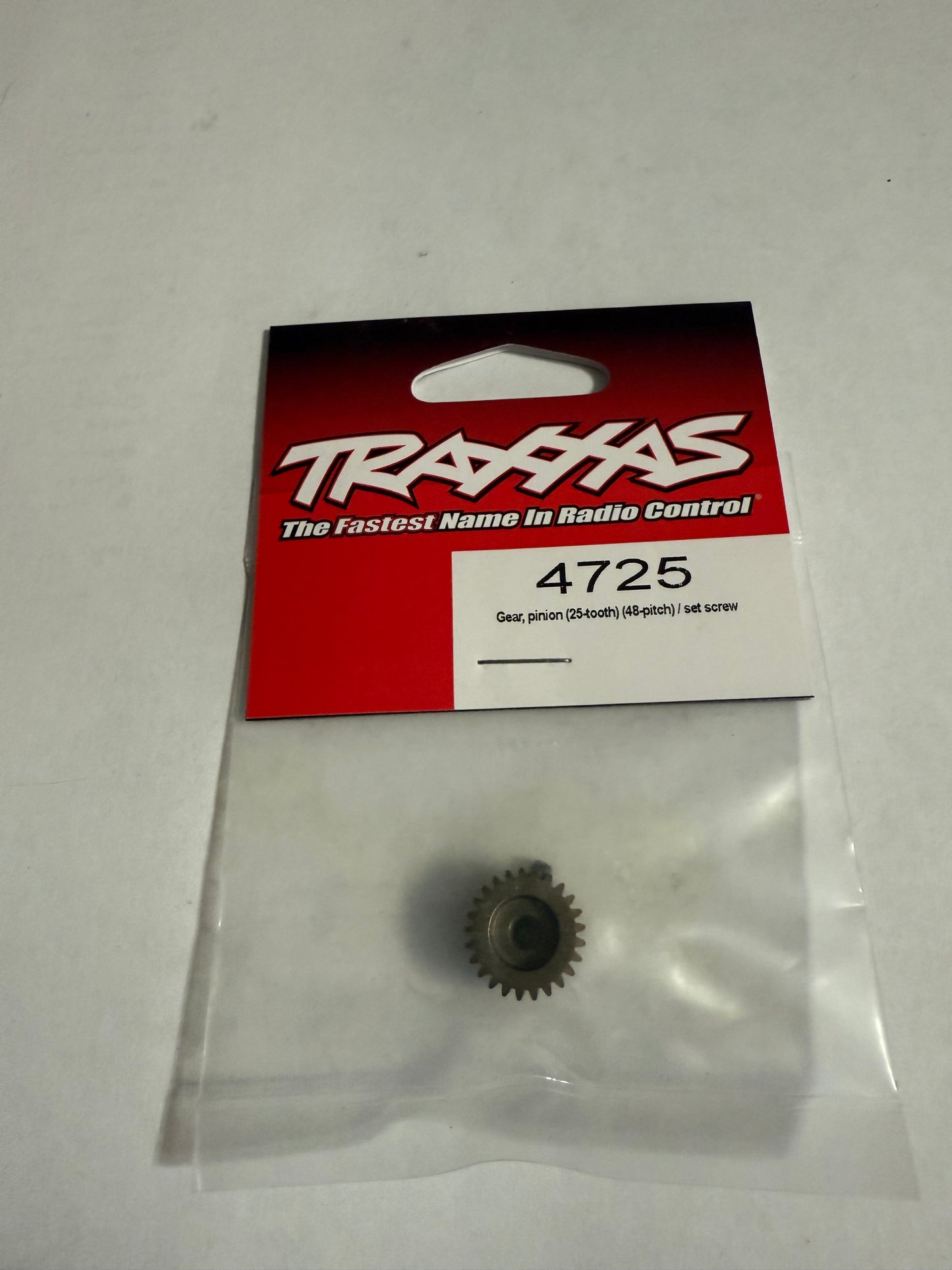 Traxxxas 4725  Gear, pinion (25-tooth) (48-pitch) / set screw