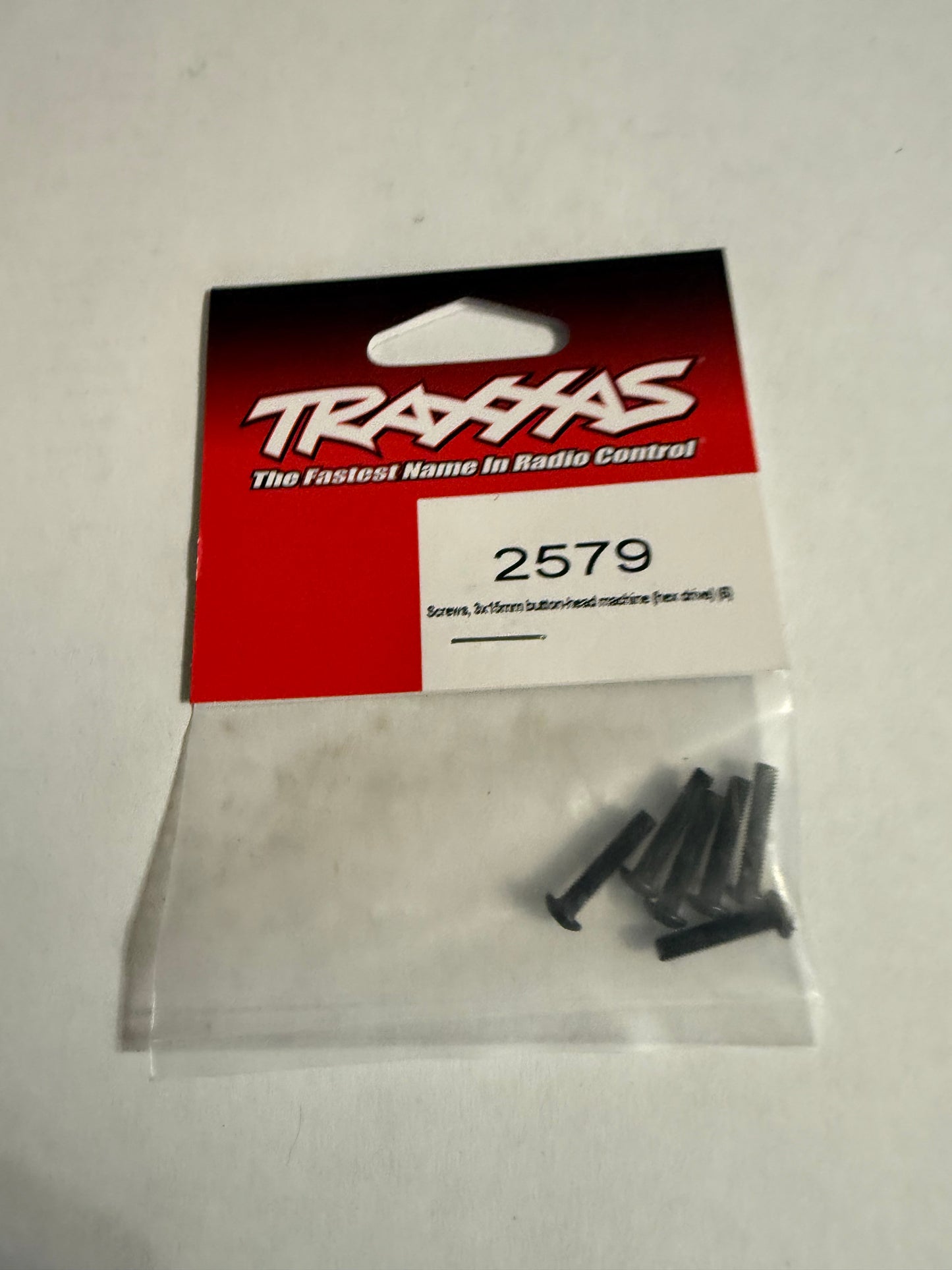 Traxxas 2579 Screws, 3x15mm button-head machine (hex drive) (6)