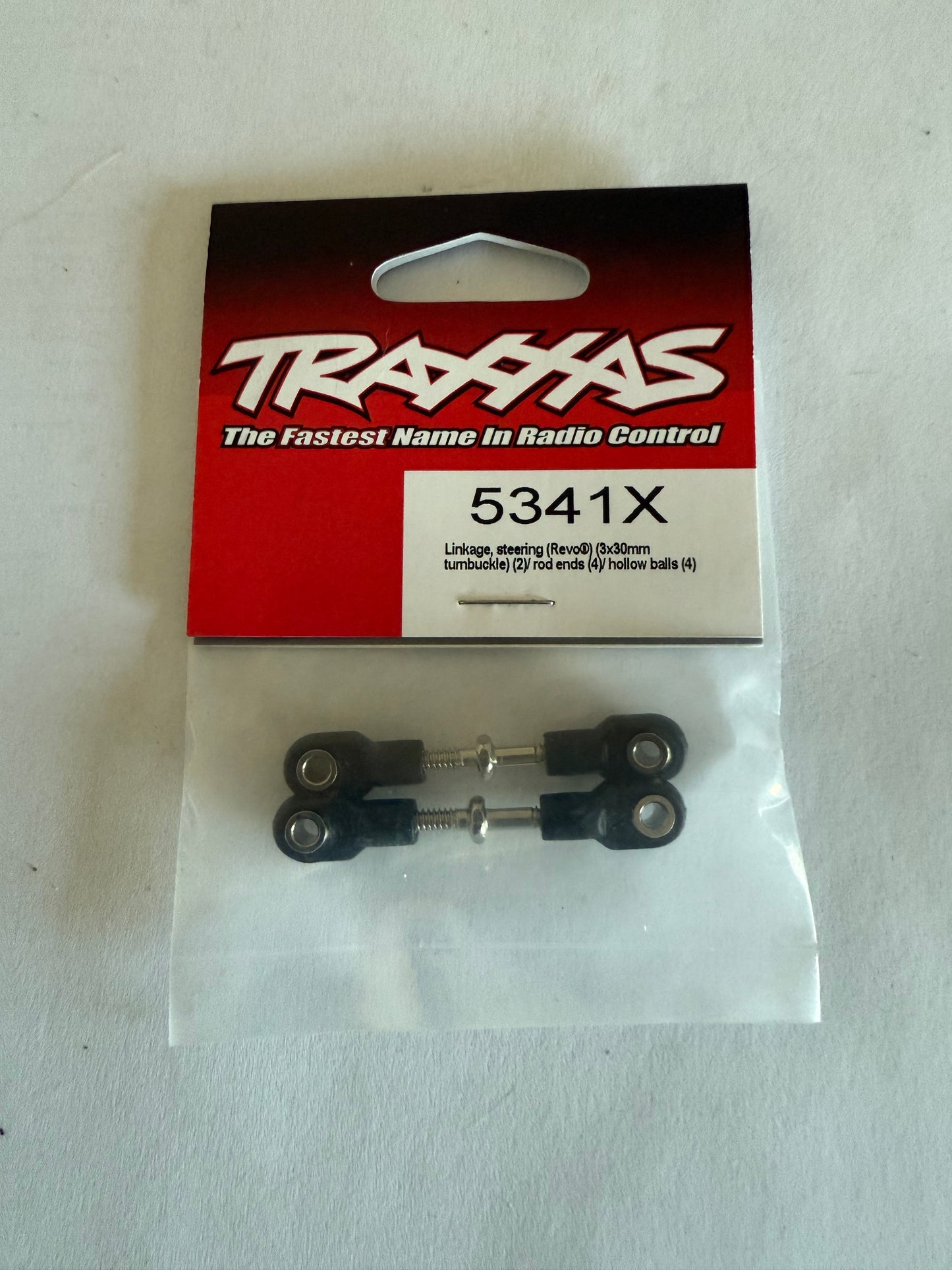 Traxxas 5341X Linkage, steering (Revo®) (3x30mm turnbuckle) (2)/ rod ends (4)/ hollow balls (4)