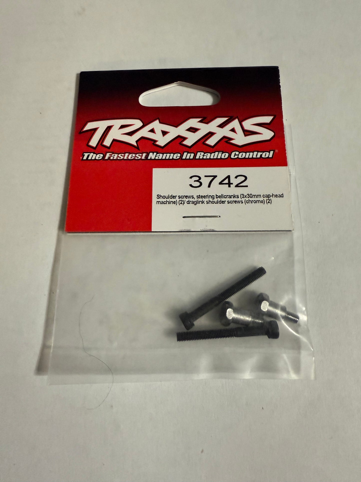 Traxxas 3742  Shoulder screws, steering bellcranks (3x30mm cap-head machine) (2)/ draglink shoulder screws (chrome) (2)