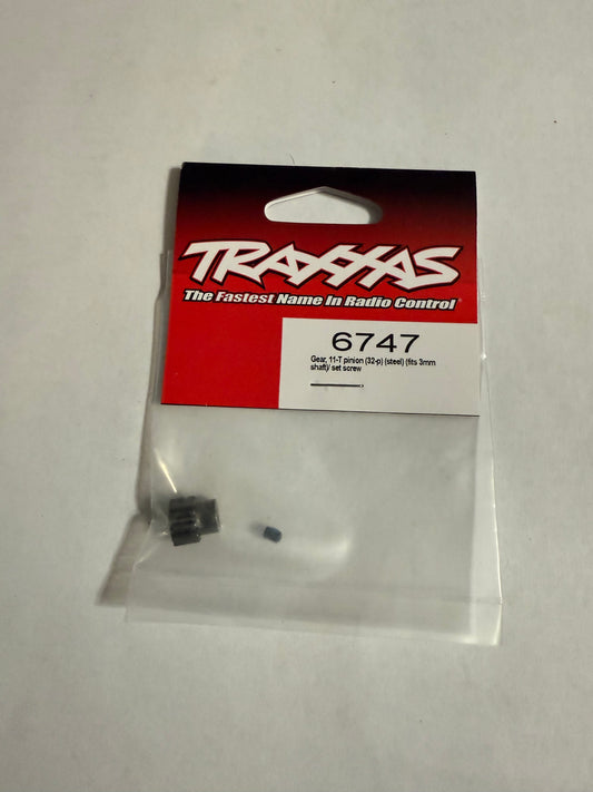 Traxxas 6747  Gear, 11-T pinion (32-p) (steel) (fits 3mm shaft)/ set screw