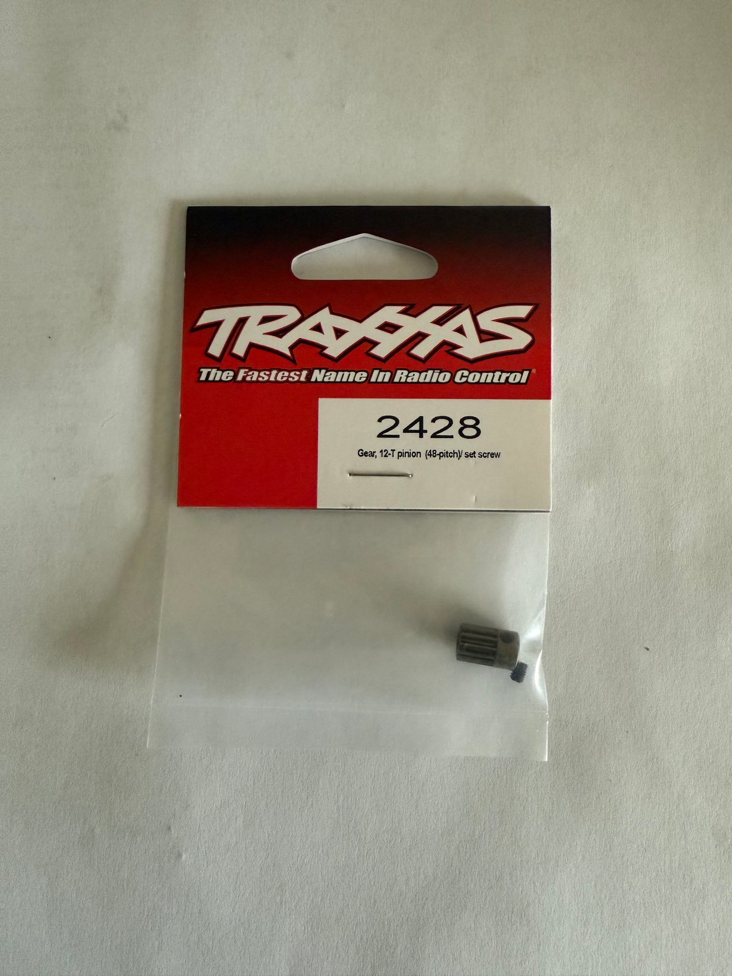 Traxxas 2428  Gear, 12-T pinion (48-pitch) (fits 3mm shaft)/ set screw