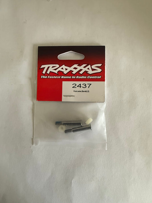 Traxxas 2437 Front axles (2)/ 4mm nylon locknuts (2)