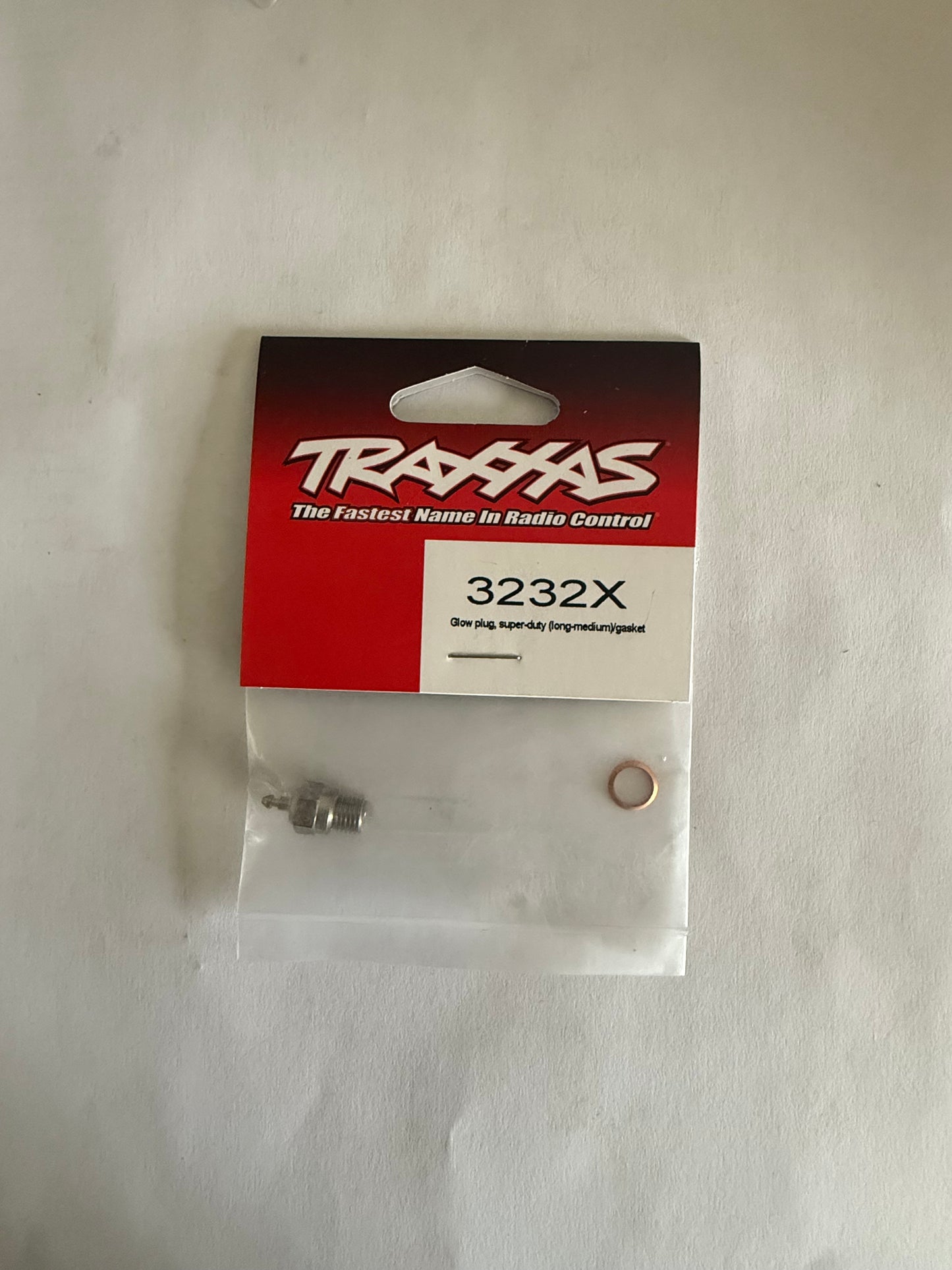 Traxxas 3232X Glow plug, super-duty (long-medium)/gasket